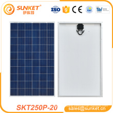 poly 250w pv module for solar power system home with TUV CE